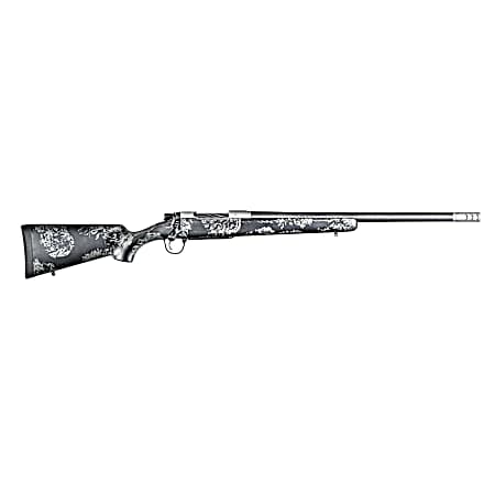 Christensen Arms 8010631300 Ridgeline FFT 6.8 Western 3+1 20 Carbon Fiber/Threaded Barrel, Stainless Steel, Black with Gray Accents Stock
