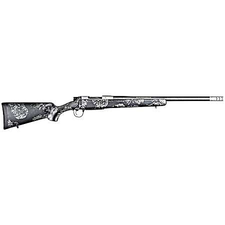 Christensen Arms 8010631800 Ridgeline FFT Full Size 7mm PRC 3+1 22 Carbon Fiber Steel Threaded Barrel, Stainless Aluminum Receiver, Black w/Gray Accents Fixed Sporter w/Flash Forged Technology Stock