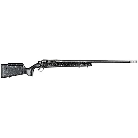 Christensen Arms 8010700200 ELR  300 PRC 3+1 26 Target Profile Carbon Fiber Barrel, Black Nitride Finish, Black with Gray Webbing Stock