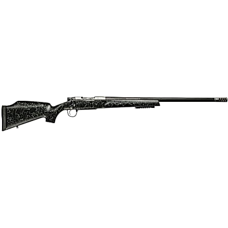 Christensen Arms 8011000300 Traverse  6.5 Creedmoor 4+1 24 Threaded Barrel, Natural Stainless, Black with Gray Webbing Stock