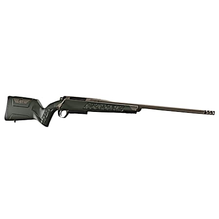 Christensen Arms 8011500400 Evoke  Full Size 270 Win 4+1 22 Burnt Bronze Cerakote #4 Contour Threaded Barrel, Gray w/Bronze Logo Hybrid Hunter w/Picatinny Rail Synthetic Stock