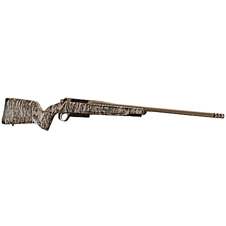 Christensen Arms 8011501500 Evoke  Full Size 270 Win 4+1 22 Flat Dark Earth Cerakote #4 Contour Threaded Barrel, Mossy Oak Bottomland Fixed Hybrid Hunter w/Picatinny Rail Synthetic Stock