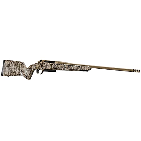 Christensen Arms 8011502000 Evoke  Full Size 7mm PRC 4+1 22 Flat Dark Earth Cerakote #4 Contour Threaded Barrel, Mossy Oak Bottomland Fixed Hybrid Hunter w/Picatinny Rail Synthetic Stock