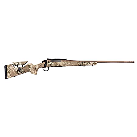 CVA CR3960 Cascade Long Range Hunter Full Size 7mm Rem Mag 24 Smoked Bronze Cerakote Steel Threaded Barrel, Realtree Hillside Synthetic Stock