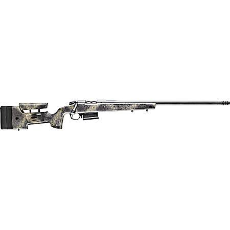 Bergara Rifles B14S382 B-14 Wilderness HMR 6.5 Creedmoor 5+1 24 Threaded, Sniper Gray Cerakote Barrel/Rec, Adj. SoftTouch Woodland Camo Stock with Mini-Chassis, Omni Muzzle Brake