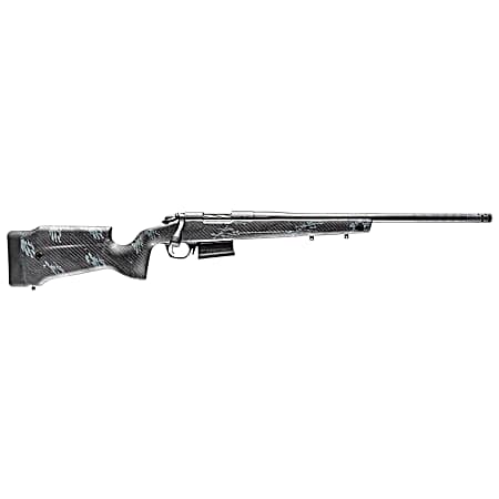 Bergara Rifles B14S752CF B-14 Crest 6.5 Creedmoor 5+1 20 Sniper Gray Cerakote #5 Contour Threaded Barrel, Sniper Gray Cerakote Steel Receiver, Black & Gray Sponge Fixed Carbon Fiber Stock