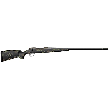 Fierce Firearms FCR300PRC24TF Carbon Rage  Full Size 300 PRC 3+1 24 Black C3 Carbon Fiber Barrel, Tungsten Gray Cerakote Stainless Steel Receiver, Forest Green Fixed Fierce Tech C3 Stock, Right Hand