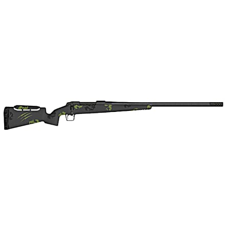 Fierce Firearms FCTRFP300RUM24BF CT Rival XP 7mm BC 20 Carbon Fiber Match Grade Threaded Barrel, Black Cerakote Drilled & Tapped Titanium Receiver, Adj Comb Harvest Camo Carbon Fiber Stock