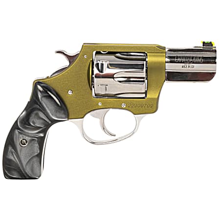 Charter Arms 53624 Undercover II Large 38 Special, 6 Shot 2.20 High Polished Stainless Steel Barrel & Cylinder, OD Green Anodized Aluminum Frame, Black Pearlite Grip, Exposed Hammer