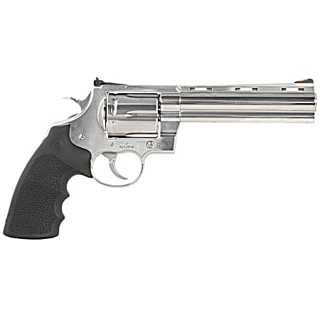 Colt Mfg ANACONDASP6RTS45C Anaconda  45 Colt (Long Colt) 6rd Shot 6 Stainless Vent Rib Barrel, Cylinder & Frame, Black Grip