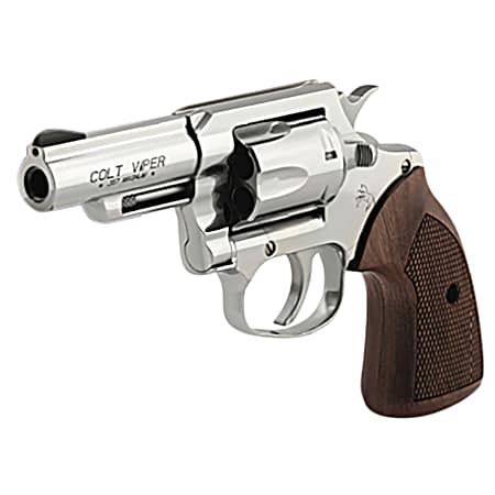 Colt Mfg VIPERSP3WRR Viper  357 Mag/38 Special 6rd 3 1/2 Lug Stainless Steel Barrel, Stainless Steel Cylinder & Frame, American Walnut Grip, Exposed Hammer