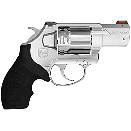 Diamondback DB0700S701 SDR  357 Mag 6rd 2 Polished Stainless Steel Target Crown Barrel, Polished Stainless Steel Cylinder, Stainless Steel Frame, Black Rubber Grip