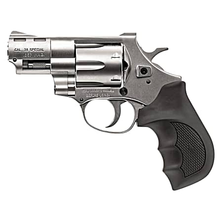 Weihrauch Guns 770127 Windicator  357 Mag 6rd Shot 2 Nickel Steel Barrel & Cylinder w/Aluminum Frame Black Rubber Grip