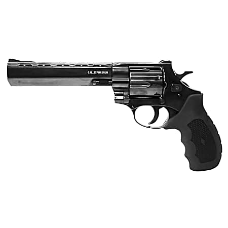 Weihrauch Guns 770134 Windicator  357 Mag 6rd 6 Blued Steel Barrel,  Cylinder & Frame, Ramp Front/Fixed Rear Sights, Exposed Hammer, Finger Grooved Black Rubber Grip