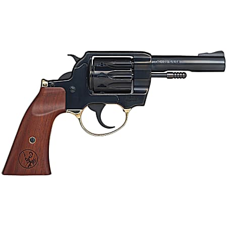 Henry H016GD Golden Boy  22 LR 10 Shot 4 Blued Steel Barrel, Cylinder, Blued Polished Steel Frame, Walnut Gunfighter Grip, Transfer Bar Safety, Exposed Hammer