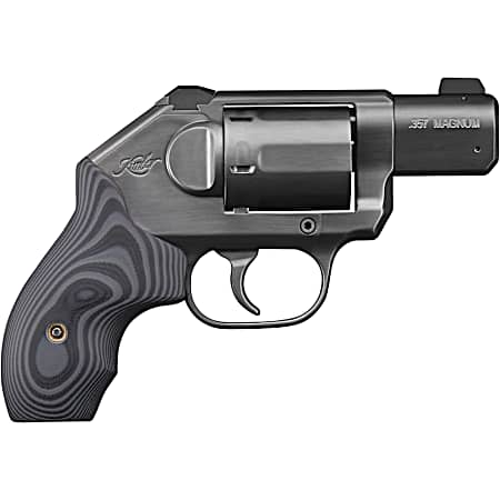 Kimber Mfg, Inc 3400012CA K6S DC *CA Compliant DAO 357 Mag 6 Shot 2 Brushed Black DLC Stainless Steel Barrel & Cylinder, Black DLC Brushed Stainless Steel Frame, G10 Grip, Concealed Hammer