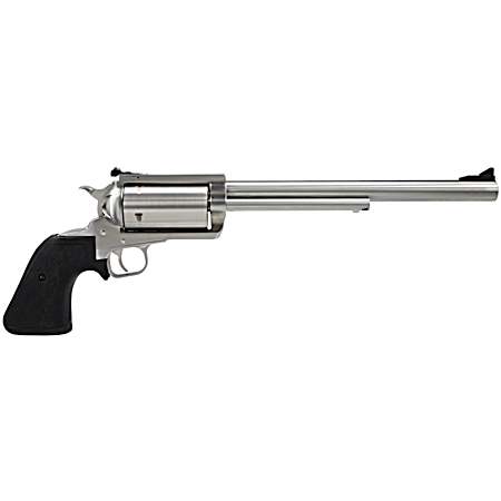 Magnum Research BFR500SW10 BFR Long Cylinder Large Frame 500 S&W Mag 5 Shot, 10 Brushed Stainless Steel Barrel, Cylinder & Frame, Black Rubber Grip, Exposed Hammer