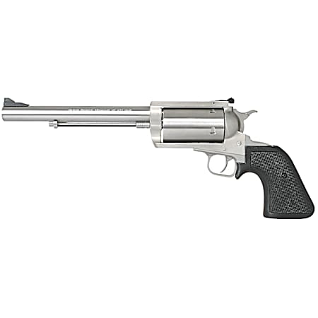 Magnum Research BFR500SW7 BFR Long Cylinder Large 500 S&W Mag 5 Shot 7.50 Brushed Stainless Steel Barrel, Cylinder & Frame, Black Rubber Grip, Exposed Hammer