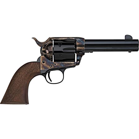 Pietta HF357CHS434NM 1873 Great Western II Californian 357 Mag 6rd 4.75 Blued Steel Barrel & Cylinder, Color Case Hardened Steel Frame, Walnut Grip, Exposed Hammer