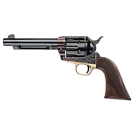 Pietta HF45ALC512NMCW 1873 Great Western II Alchimista II 45 Colt (Long Colt) 6rd 5.50 Blued Steel Barrel & Cylinder, Color Case Hardened Steel Frame, Checkered Walnut Army Grip, Exposed Hammer