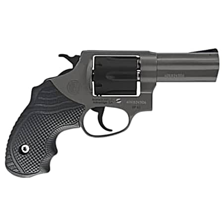 Rossi 2RP631CLOK RP63  Small Frame 357 Mag/38 Special +P 6rd 3 Tungsten Cerakote Stainless Steel Barrel, Matte Black Cylinder, Tungsten Cerakote Stainless Steel Frame, Black LOK Grip