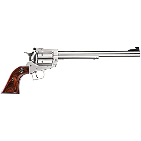 Ruger 0806 Super Blackhawk  Large Frame 44 Rem Mag/44 Special 6rd 10.50 Satin Stainless Steel Barrel, Cylinder & Frame, Hardwood Grip, Transfer Bar Safety, Exposed Hammer