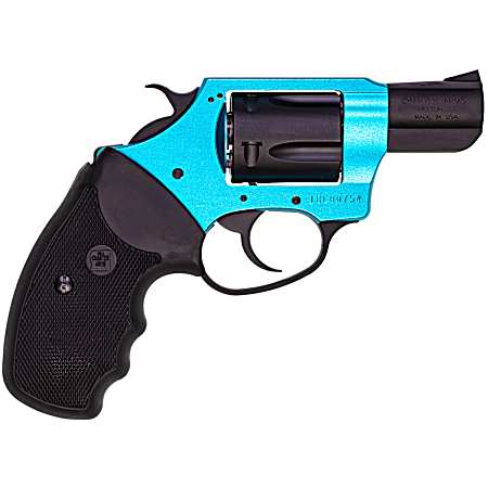 Charter Arms 53864 Undercover Lite Santa Fe Sky Small 38 Special, 5 Shot 2 Black Stainless Steel Barrel & Cylinder, Turquoise Aluminum Frame w/Black Finger Grooved Rubber Grip, Exposed Hammer