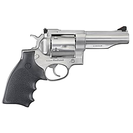 Ruger 5044 Redhawk  44 Special/44 Rem Mag 6rd, 4.20 Satin Stainless Steel Barrel, Dual Chambered Satin Stainless Cylinder, Satin Stainless Steel Frame, Hardwood Grip, Exposed Hammer