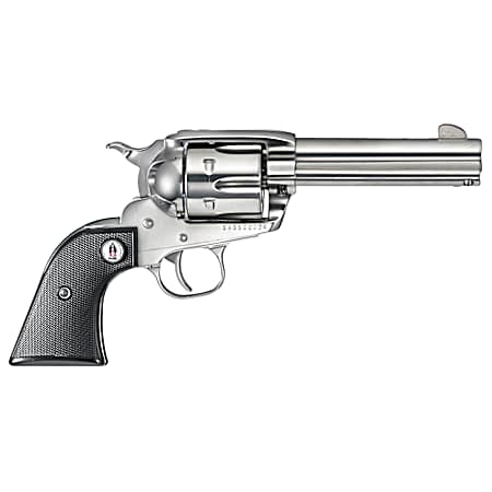 Ruger 5133 Vaquero SASS 357 Mag 6rd 4.62 High Gloss Barrel, Cylinder & Frame, Black Checkered Polymer Grip, Transfer Bar Safety, Montado Hammer (1 of 2)