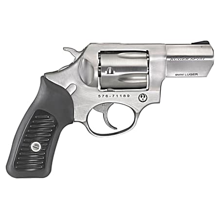 Ruger 5783 SP101  9mm Luger  2.25 Barrel 5rd Triple-Locking Cylinder, Satin Stainless Steel, Cushioned Rubber With Synthetic Insert Grip, Transfer Bar Safety