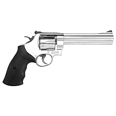 Smith & Wesson 12462 Model 610  N-Frame 10mm Auto/40 S&W 6 Shot 6.50 Stainless Steel Barrel, Cylinder & Frame, Black Finger Grooved Grip, Internal Lock Safety, Exposed Hammer