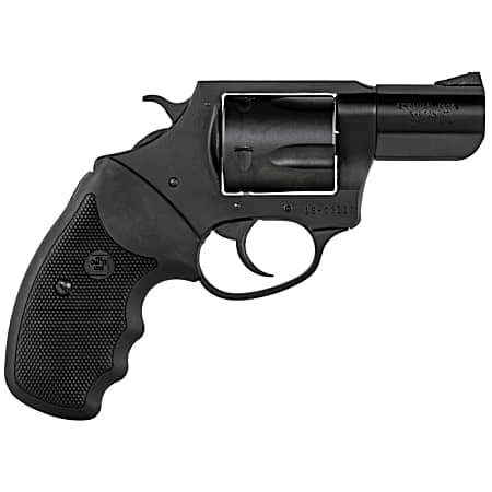 Charter Arms 63520 Mag Pug  Large 357 Mag, 5 Shot 2.20 Black Nitride Steel Barrel, Cylinder & Frame w/Black Finger Grooved Rubber Grip