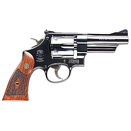Smith & Wesson 150339 Model 27 Classic 357 Mag Or 38 S&W Spl +P Blued Carbon Steel 4 Barrel, 6rd  Cylinder & N-Frame, Checkered Square Butt Walnut Grip
