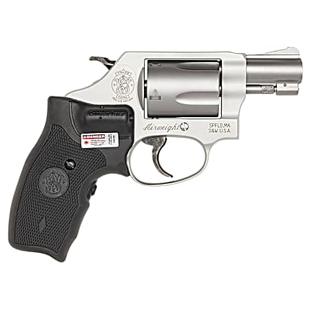 Smith & Wesson 163052 Model 637 w/Laser J-Frame 38 Special +P 5 Shot 1.88 Stainless Steel Barrel, Stainless Cylinder, Matte Silver Aluminum Frame, Black Crimson Trace Lasergrip
