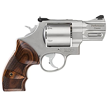 Smith & Wesson 170135 Performance Center Model 629 44 Rem Mag, 44 S&W Spl 6rd 2.63 Stainless Steel Barrel & Cylinder Matte Silver Stainless Steel Frame with Wood Grip