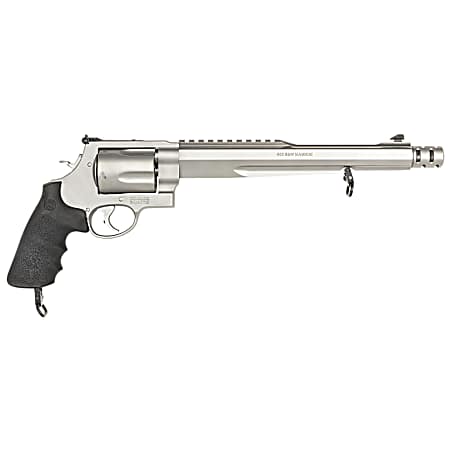 Smith & Wesson 170231 Model 500 Performance Center  500 S&W Mag Stainless Steel  10.50 Barrel With Muzzle Brake/Picatinny Rail, 5rd  Cylinder & X-Frame, Chromed Hammer & Trigger With Stop