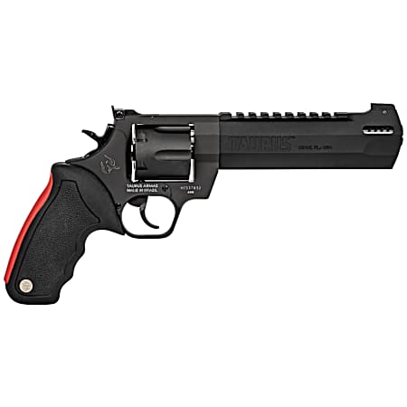 Taurus 2440061RH Raging Hunter  44 Rem Mag 6rd 6.75 Matte Black Oxide Steel Black Rubber with Integrated Red Cushion Insert Grip