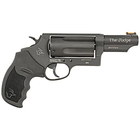 Taurus 24410P31MAG Judge T.O.R.O Magnum Compact Frame 45 Colt (Long Colt)/410 Gauge 5 3 Matte Black Oxide Steel Barrel, Cylinder & Frame, Black Rubber Grip, Transfer Bar Safety, Exposed Hammer