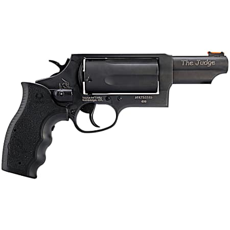 Taurus 2-441031MAGVL Judge w/Laser Compact 45 Colt (Long Colt) 410 Bore 3 Chamber 5rd 3 Matte Black Alloy Steel Barrel, Cylinder & Frame, Viridian Laser, Transfer Bar Safety