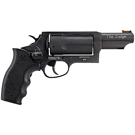 Taurus 2-441031TVL Judge w/Laser Compact 45 Colt (Long Colt) 410 Bore 5rd 3 Matte Black Alloy Steel Barrel, Cylinder & Frame, Viridian Laser, Transfer Bar Safety