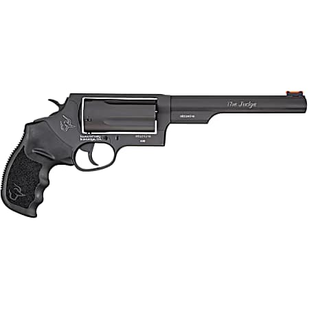 Taurus 2441061MAG Judge Magnum Compact Frame 45 Colt (LC)/410 Mag 5rd 6.50 Matte Black Oxide Steel Barrel, Cylinder & Frame, Black Finger Groove Grip, Exposed Hammer