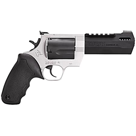 Taurus 2460055RH Raging Hunter  460 S&W Mag 5rd 5.12 Matte Black Oxide Cylinder & Barrel Matte Stainless Steel Frame Black Rubber with Integrated Cushion Insert Grip