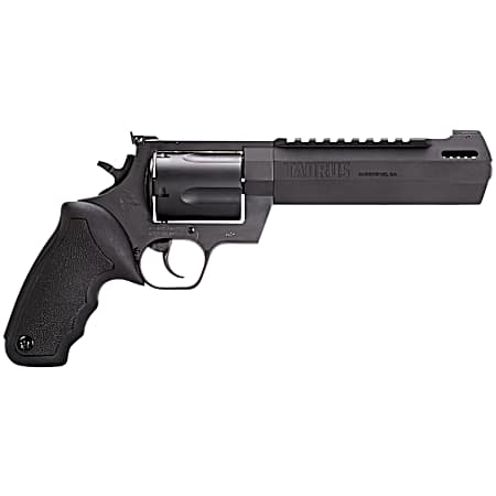 Taurus 2460061RH Raging Hunter  460 S&W Mag 5rd 6.75 Matte Black Barrel Matte Black Oxide Steel Cylinder & Frame Black Rubber with  Integrated Cushion Insert Grip