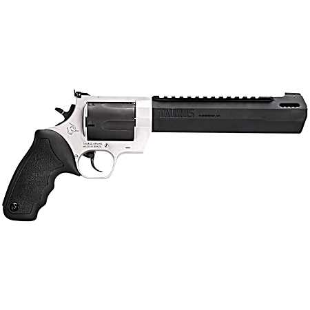Taurus 2460085RH Raging Hunter  460 S&W Mag 5rd 8.37 Matte Black Oxide Cylinder & Barrel Matte Stainless Steel Frame Black Rubber with Integrated Cushion Insert Grip