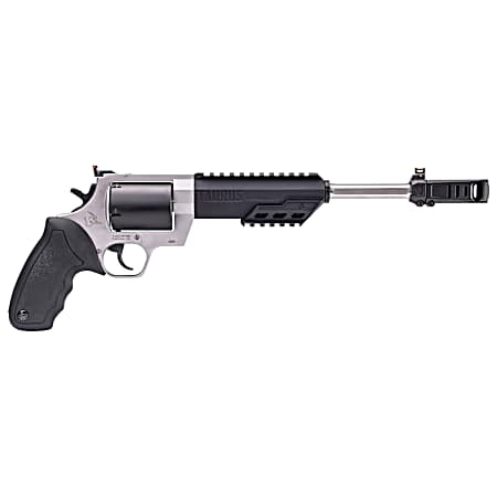 Taurus 2460105RH Raging Hunter  460 S&W Mag 5rd 10.50 Matte Black Oxide Barrel & Cylinder Matte Stainless Steel Frame Black Rubber with Integrated Cushion Insert Grip