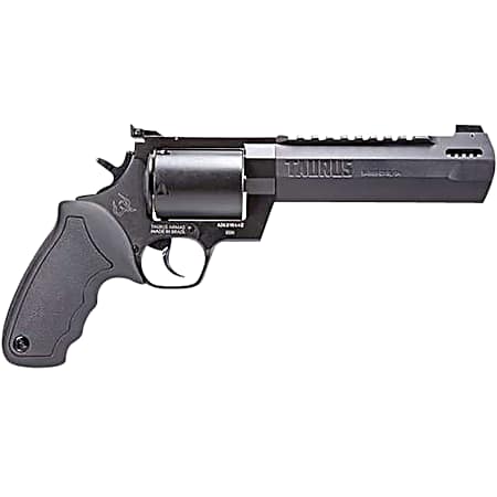 Taurus 2500061RH Raging Hunter  Large Frame 500 S&W Mag 5rd 6.75 Black Ported/Target Crown Barrel, Matte Black Oxide Cylinder, Black Steel Frame Black Rubber Grip