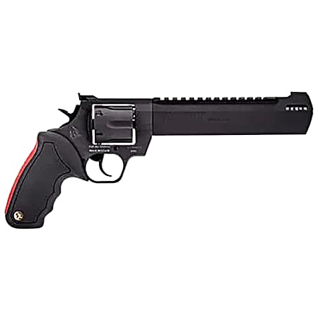 Taurus 2500101RH Raging Hunter  Large Frame 500 S&W Mag 5rd 10 Black Ported/Target Crown Barrel, Black Cylinder, Black Steel Frame, Black Rubber Grip