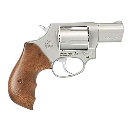 Taurus 2-605029TW 605  Small Frame 357 Mag/38 Special +P 5 Shot 2 Matte Stainless Steel Barrel, Cylinder & Frame, Walnut Grips, Transfer Bar Safety