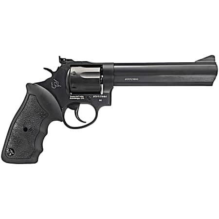 Taurus 2-660061 66  Medium 357 Mag/38 Special +P 7 Shot 6 Matte Black Oxide Alloy Steel Barrel, Cylinder & Frame, Black Finger Grooved Rubber Grip, Transfer Bar Safety, Exposed Hammer