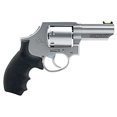 Taurus 66 Combat 2-66039C-HG 66C  357 Mag 7 Shot Stainless Steel Barrel, Frame & Cylinder, Black Hogue G10 Grip